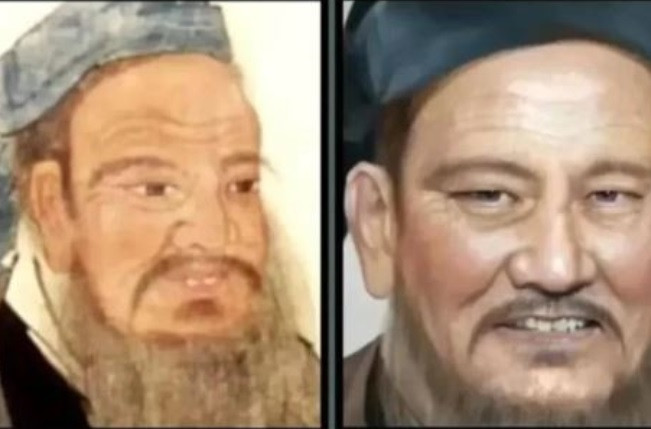 Khổng Tử là triết gia và chính trị gia nổi tiếng lịch sử Trung Quốc sống vào thời Xuân Thu. Hình ảnh phục dựng bằng AI cho thấy Khổng Tử có dung mạo không hề tuấn tú.