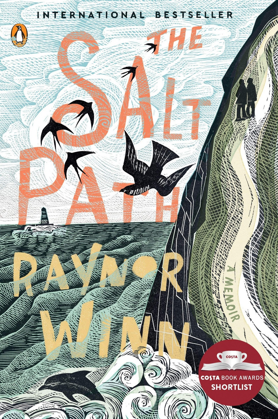 The Salt Path của Raynor Winn. Tác giả đã đi bộ dọc theo con đường bờ biển Tây Nam, từ Somerset đến Dorset nước Anh. Cuộc hành trình lấy cảm hứng từ sự mất mát, không chỉ mất đi mái ấm, sinh kế mà còn cả sức khỏe của người bạn đời khi được chẩn đoán mắc bệnh nan y. Từng bước đi trên con đường này, cả hai vượt qua khó khăn, hy vọng và sự chữa lành khi thế giới tự nhiên phần nào trở thành thuốc chữa bách bệnh. Ảnh: Amazon.