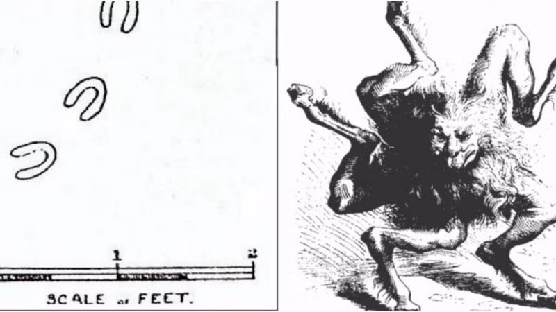 Tuy nhiên, những dấu chân bí ẩn, rùng rợn xuất hiện trên tuyết không giống bất cứ loài vật nào mà con người từng biết đến. Từ đây, một lời đồn xuất hiện cho rằng đó là "dấu chân của quỷ". Đến nay, giới chuyên gia và các nhà điều tra vẫn chưa thể tìm ra sự thật về "dấu chân quỷ" xuất hiện tại hạt Devon.