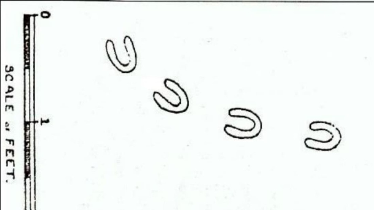 Ban đầu, người dân cho rằng những dấu vết trên là của lừa nhưng nhanh chóng bác bỏ vì các dấu chân để lại cho thấy chúng thuộc về sinh vật 2 chân chứ không phải động vật 4 chân.