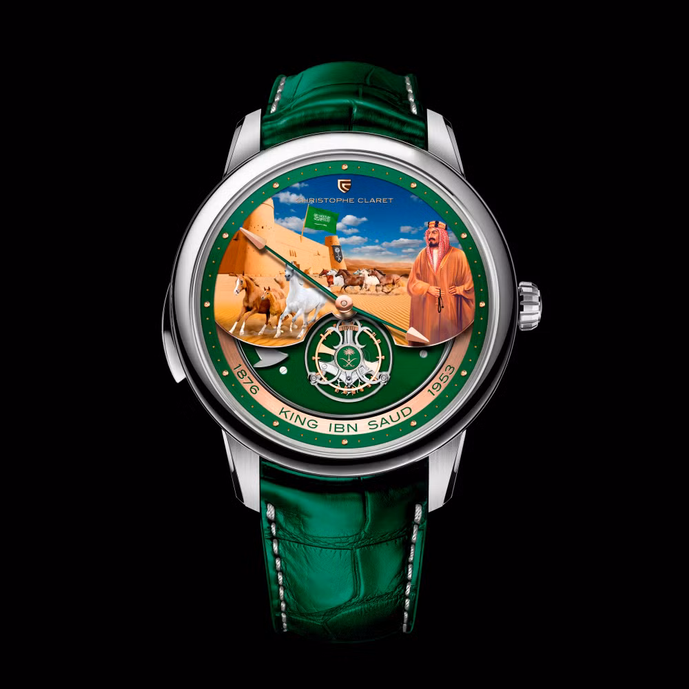 Christophe Claret cũng cho ra mắt các mẫu đồng hồ khắc họa hình ảnh của các nhân vật nổi tiếng lịch sử khác như: Jinmu Tenno - hoàng đế đầu tiên của Nhật Bản, Suleiman the Magnificent (trong ảnh) của đế quốc Ottoman, vua Ibn Saud - người sáng lập Saudi Arabia, chiến binh Amir Timur của Uzbek, Sheikh Zayed - Tổng thống đầu tiên của UAE...