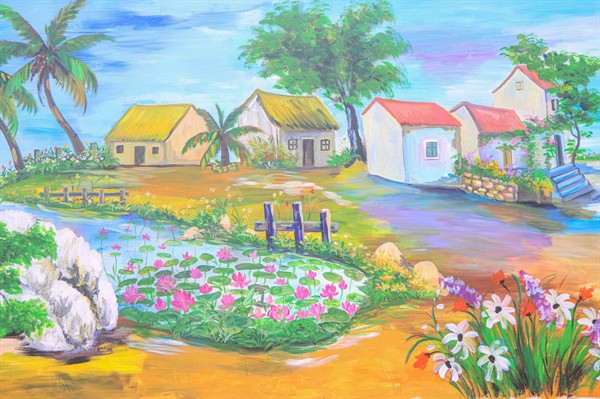 Ông Trần Minh Thái, Chủ tịch UBND huyện Ninh Hải cho biết con đường tranh bích họa đã góp phần trong chương trình xây dựng huyện Ninh Hải trở thành huyện nông thôn mới nâng cao giai đoạn 2021 - 2025 khi làm đẹp làng quê bừng sáng trong khung cảnh giàu bản sắc văn hóa truyền thống dân tộc Việt Nam. Đồng thời, bảo vệ môi trường xanh - sạch - đẹp, thu hút khách du lịch đến với Ninh Hải, đưa Ninh Hải trở thành điểm đến du lịch hấp dẫn du khách. Ảnh: Baovanhoa.