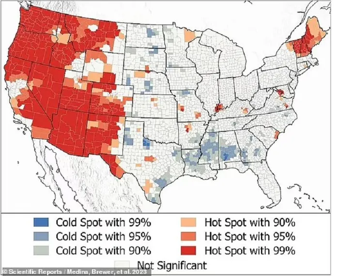 Một nghiên cứu mới của Đại học Utah về vật thể bay không xác định (UFO) đã tìm ra rằng có mối quan hệ lịch sử giữa UFO và miền Tây nước Mỹ. Các nhà nghiên cứu đã phân tích 98.000 báo cáo về UFO từ 2001 đến 2020, và kết luận rằng các điểm nóng thường nằm ở phía đông dãy Rockies hoặc vùng Thái Bình Dương.