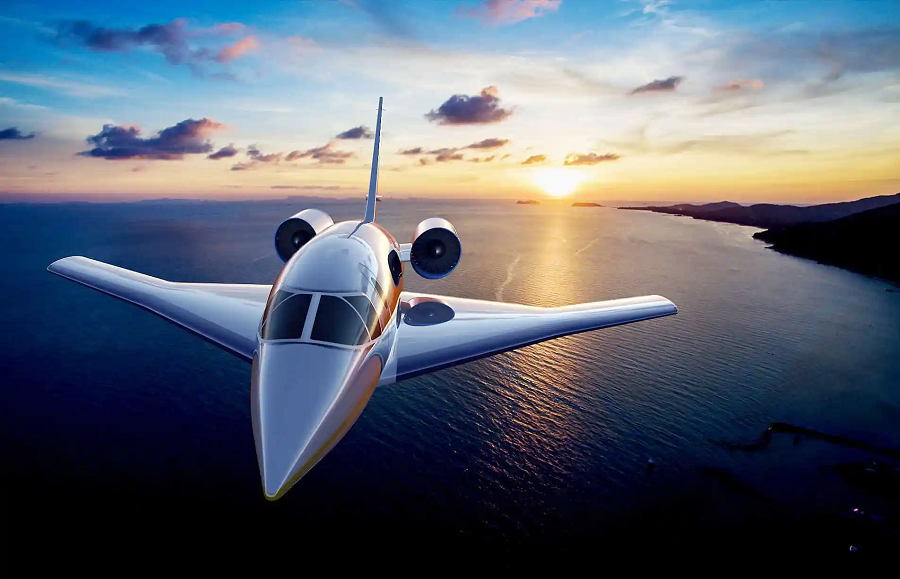 5. Spike Diplomat Supersonic Business Jet: Đây là máy bay phản lực thương gia siêu thanh, được thiết kế cho các chuyến bay dài của khách hàng tư nhân.