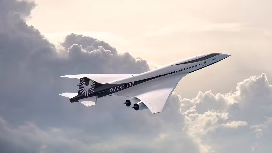 1. Boom Overture: Được công ty Boom phát triển, máy bay này có vận tốc hành trình 2.100 km/h và có thể chở 64 - 80 hành khách. Dự kiến máy bay siêu thanh Boom Overture sẽ bắt đầu chở khách vào năm 2029 và sử dụng nhiên liệu hàng không bền vững.