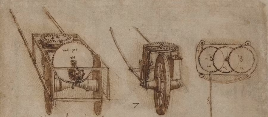 Nhiều nghiên cứu cũng đã chỉ ra sự tiên tiến trong nghiên cứu vũ khí quân sự của Leonardo da Vinci, từ nỏ khổng lồ đến ý tưởng về xe tăng.