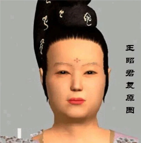 Trong những năm gần đây, các chuyên gia tiến hành phục dụng gương mặt của Vương Chiêu Quân để xem bà có thực sự là đại mỹ nhân như dân gian ca ngợi hay không. Kết quả phục dựng khiến các chuyên gia vô cùng bất ngờ khi Vương Chiêu Quân không hề đẹp đến mức "lạc nhạn". Thay vào đó, mỹ nữ này có gương mặt hình chữ điền, mắt một mí khá nhỏ và mũi cao.