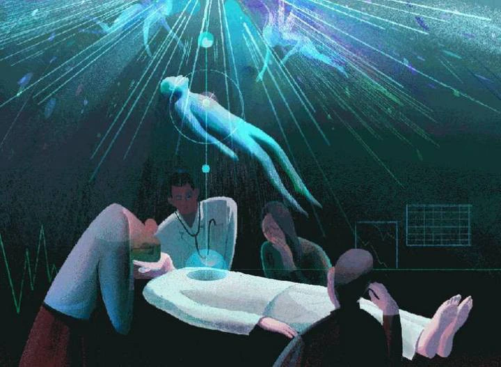 Trong các trường hợp trải nghiệm cận kề cái chết (near-death experience, viết tắt NDE), người trải qua thường mô tả cảm giác thoải mái, giải thoát khỏi đau đớn và hưng phấn.