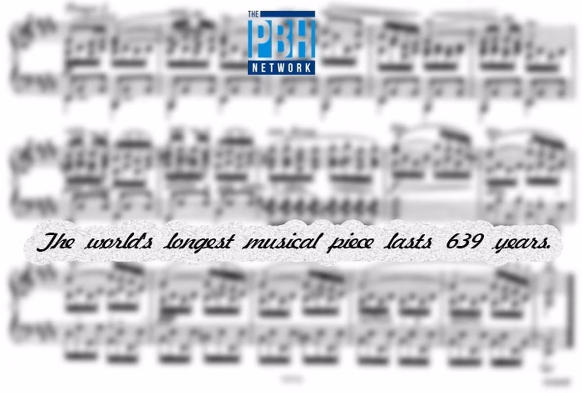 4. Bản nhạc dài nhất thế giới được các nhạc công chơi trong thời gian 639 năm tại nhà thờ miền Trung nước Đức.