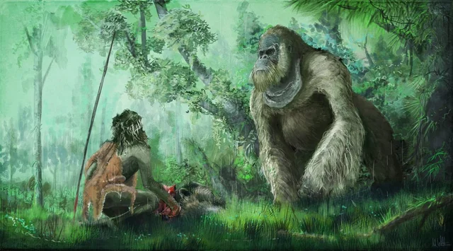 Mặc dù Gigantopithecus cố gắng sử dụng thức ăn dự phòng như vỏ cây và cành cây, nhưng không đủ để duy trì sinh tồn. Kích thước khổng lồ của nó làm cho việc tìm kiếm thức ăn trở nên khó khăn hơn và khiến nó phải đối mặt với căng thẳng sinh tồn ngày càng tăng.