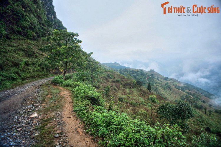 Ngày nay, huyện Si Ma Cai được những "tín đồ" du lịch trong cả nước biết đến nhờ cảnh quan núi non gây choáng ngợp cùng nét văn hóa đặc sắc của đồng bào các dân tộc anh em. Ảnh: Một cung đường ở Si Ma Cai.