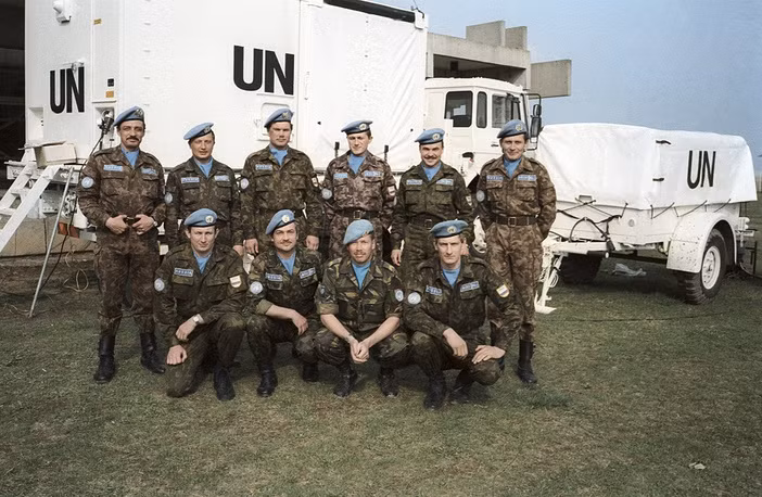 Sau khi Liên Xô sụp đổ, những đơn vị lính dù Nga đã có mặt trong lực lượng gìn giữ hòa bình của Liên Hợp Quốc. Nguồn ảnh: Tass.