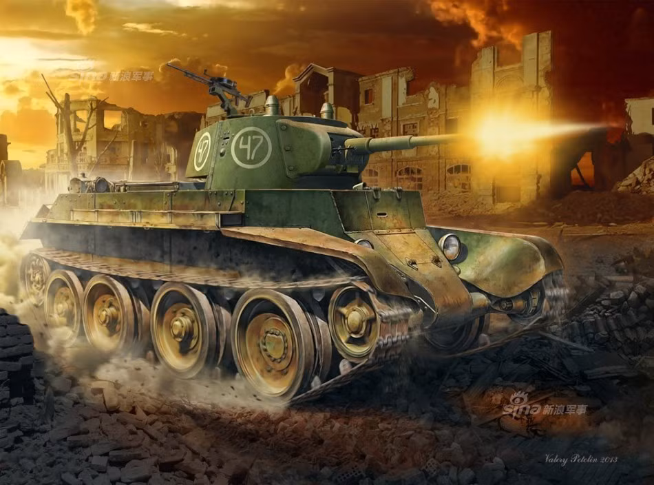 Xe tăng BT-2 của Liên Xô. Nguồn ảnh: Sina.