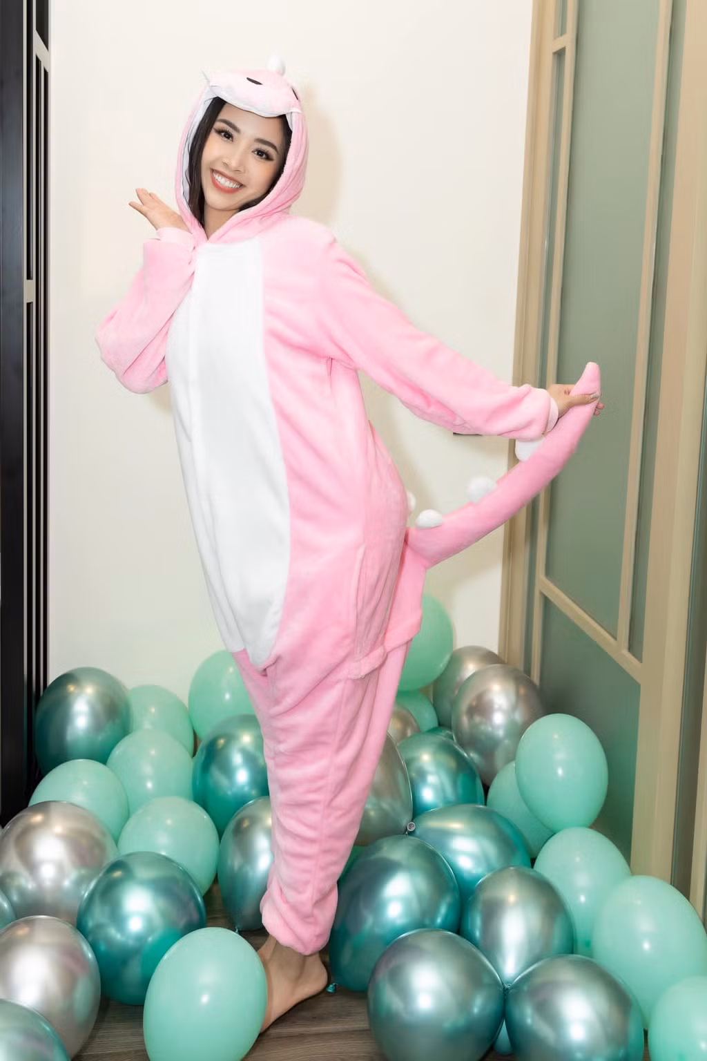 Cô không có lợi thế về chiều cao (1,68 m), nhưng vóc dáng cân đối. Số đo ba vòng của Thúy An là 85-60-89 cm.