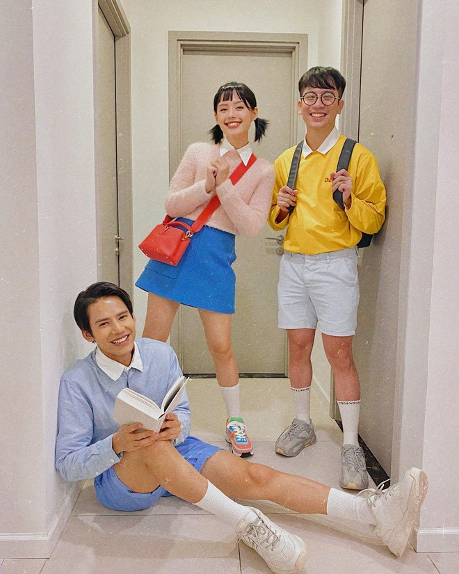 Trong đó, học trò Minh Tú cosplay thành Xuka.