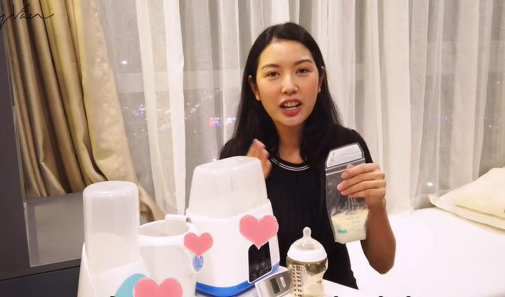 Ngoài ra, việc cho bé ti song song mẹ và bú bình giúp Thúy Vân không quá bận bịu, cô có thể thoải mái đi làm lại sau sinh khi cần thiết.