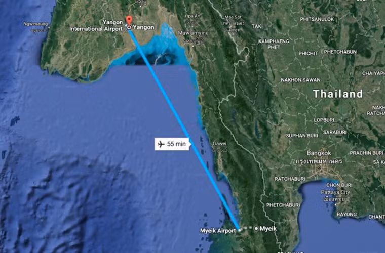 Ít giờ sau, lực lượng cứu hộ cứu nạn đã tìm thấy những mảnh vỡ của máy bay nằm ở vị trí cách thành phố Dawei 218km. Giới chức Myanmar tin rằng, vụ tai nạn có thể là do lỗi kỹ thuật vì thời điểm máy bay mất liên lạc với đài không lưu ở độ cao 5.500m thì thời tiết rất tốt. Các nạn nhân phần lớn là người nhà của các quân nhân đang đóng ở vùng biển này. Myanmar duy trì chính sách đưa người thân binh sĩ từ các thành phố nhỏ tới TP lớn nghỉ dưỡng hàng năm. Nguồn ảnh: intelligencerpost