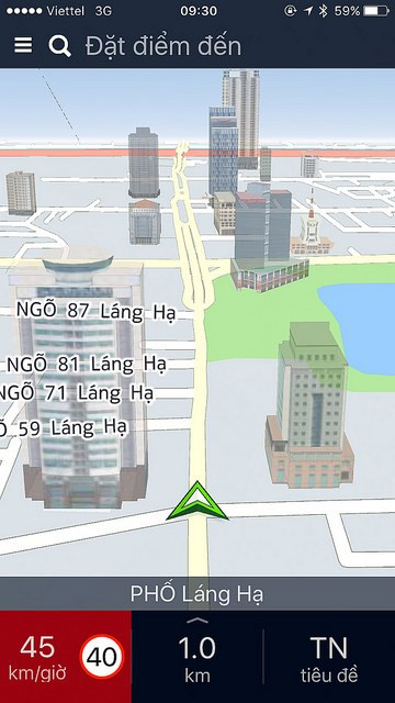 Trong ngày đầu năm mới lưu lượng giao thông ở mức trung bình, tốc độ tối đa của xe vào khoảng 45km/h.