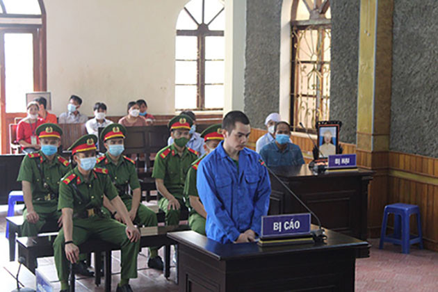 Ngày 21/7/2021, Tòa án nhân dân tỉnh Sơn La đã mở phiên tòa xét xử sơ thẩm và tuyên án tử hình đối với bị cáo Quàng Văn Thương. (Ảnh: Công an tỉnh Sơn La)