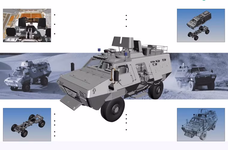 Trên xe còn có thể lắp các phương tiện đặc trưng cho lực lượng chấp pháp như loa ngoài, hệ thống thông tin liên lạc, hệ thống camera riêng biệt cho phép kíp chiến đấu quan sát toàn cảnh bên ngoài trong thời gian thực, hệ thống đèn cứu hộ và hệ thống thủy lực bọc thép.