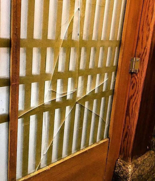 Cánh cửa thủy tinh cũng không thể thoái nổi bàn tay nghịch ngợm của những đứa trẻ. Ảnh: Tổng hợp