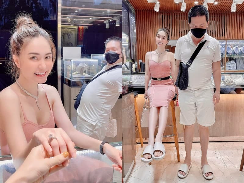 Doanh nhân Quốc Vũ luôn tặng vợ những món quà hàng tỷ đồng, không tiếc tiền mua tặng cô biệt thự, đồ hiệu hay xe hơi. Anh còn gọi "nóc nhà" với tên thân mật là "con gái lớn". Ảnh: Tổng hợp