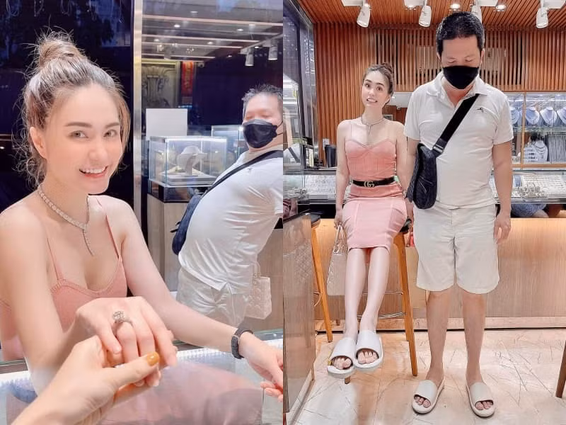 Doanh nhân Quốc Vũ luôn tặng vợ những món quà hàng tỷ đồng, không tiếc tiền mua tặng cô biệt thự, đồ hiệu hay xe hơi. Anh còn gọi "nóc nhà" với tên thân mật là "con gái lớn". Ảnh: Tổng hợp