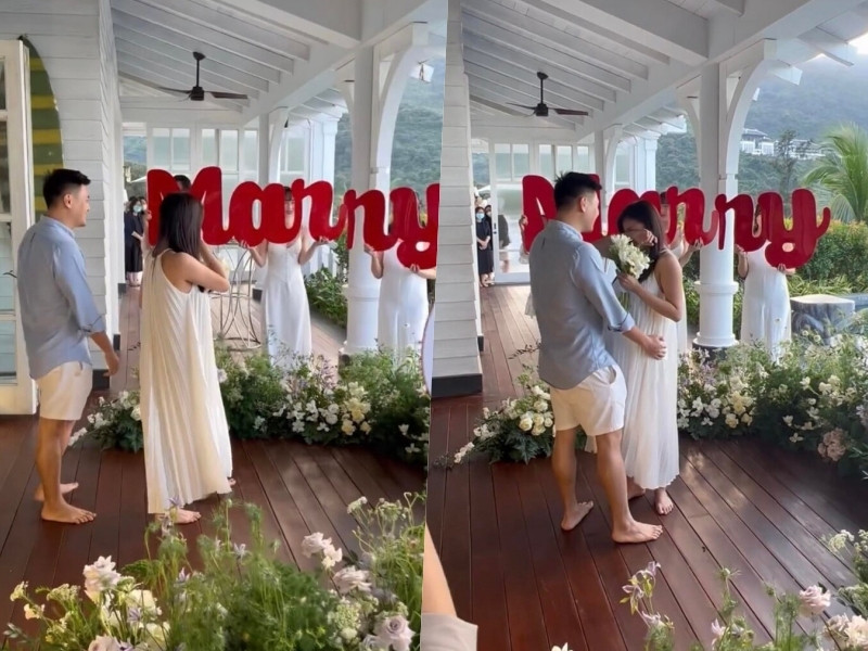 Lúc này, hot girl đã vướng nghi án mang thai bởi xuất hiện với chiếc bụng lùm lùm.