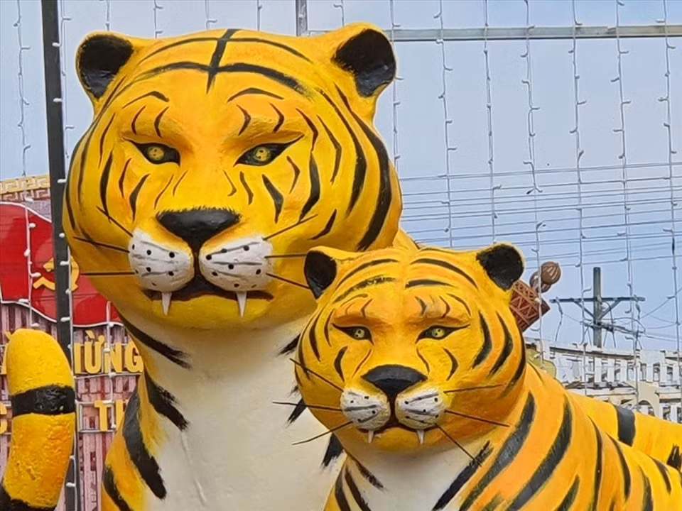 Mới đây, cộng đồng không khỏi phấn khích với bức tượng linh vật Hổ tại Bạc Liêu, gương mặt hài hước, như "hờn cả thế giới" của nó càng khiến nhiều người chú ý. Ảnh: Nhật Hồ