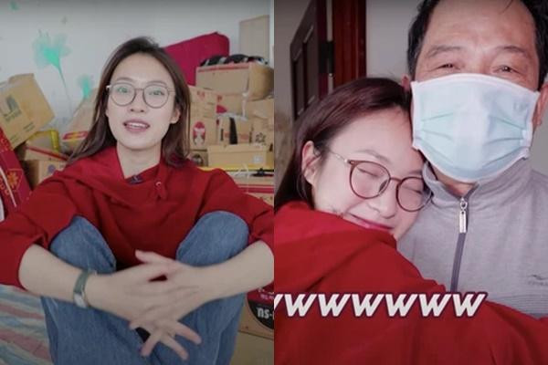 Trong vlog còn có sự xuất hiện của bố Khánh Vy giúp sức "giám sát thi công".