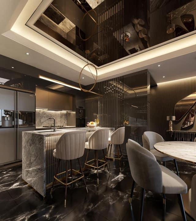 Dù mới chỉ là bản vẽ nhưng người xem không khỏi trầm trồ trước sự nguy nga, tráng lệ của căn nhà.