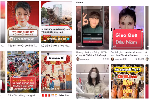 “Tet Hung Khoi” hashtag khuay dao gioi tre tren TikTok dip Tet
