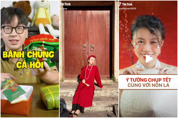 “Tet Hung Khoi” hashtag khuay dao gioi tre tren TikTok dip Tet-Hinh-2