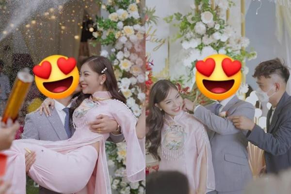 Theo đó, trên Facebook nhiều bạn bè khoe ảnh và tag tên cô dâu. Bạn gái cũ Quang Hải khiến mọi người trầm trồ trước sính lễ nhà trai mang sang nhà gái hỏi vợ.