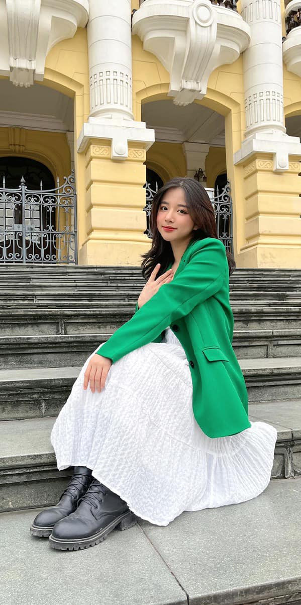 Hình ảnh đời thường của gái xinh Quảng Bình còn được một số trang báo quốc tế đăng tải.