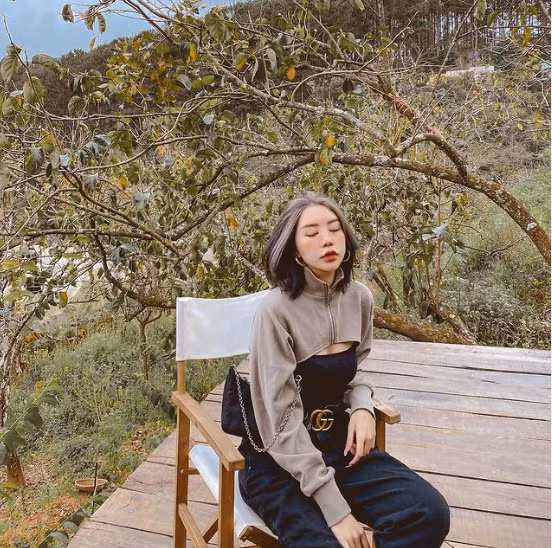 Dù đã làm mẹ, Hạt Mít chuộng mặc theo phong cách trẻ trung, năng động. Ảnh: FBNV