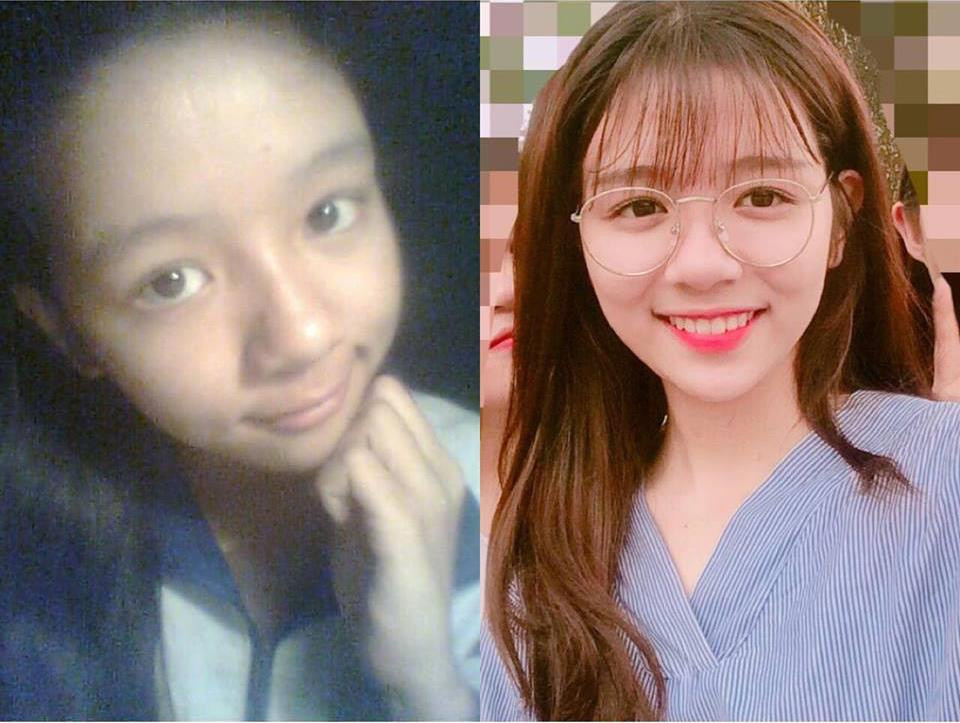 Không những thế, nàng hot girl này còn gây chú ý với màn dậy thì thành công, đường nét gương mặt không đổi nhưng xinh đẹp hơn trước nhiều.