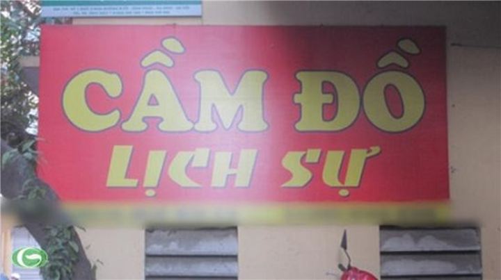 Tiệm cầm đồ mang tên Lịch Sự hay biển thông báo nhắc nhở mọi người nên cầm đồ một cách lịch sự?