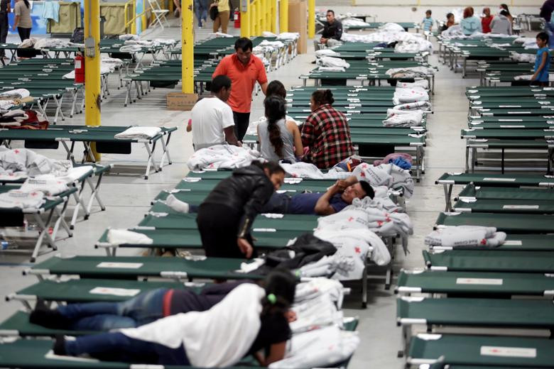 Bên trong tòa nhà "House of the Refugee" ở El Paso, bang Texas.