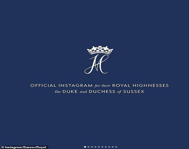 Theo Daily Mail, Công nương Meghan Markle và Hoàng tử Harry mới đây đăng tải những bức ảnh chưa từng được công bố lên tài khoản Instagram chính thức của họ - @SussexRoyal. (Nguồn ảnh: Daily Mail)