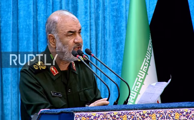 Được biết, Chuẩn tướng Salami từng là chỉ huy của Không quân IRGC trong khoảng thời gian từ năm 2005 đến tháng 10/2009. Ảnh: Ruptly.