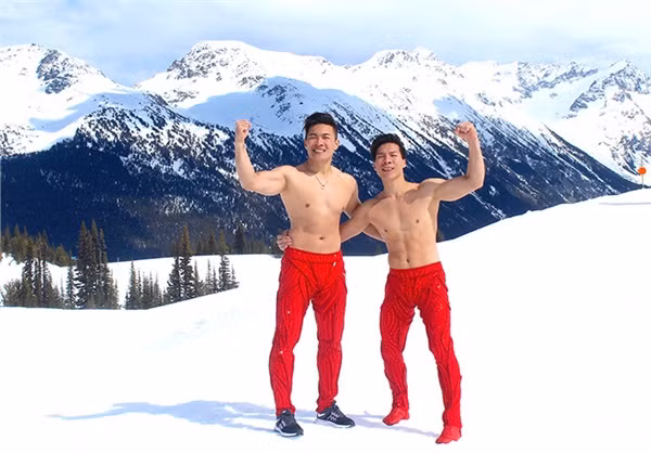 Anh em Quoc Co-Quoc Nghiep dien xiec tren nui tuyet Canada -10 do C-Hinh-5