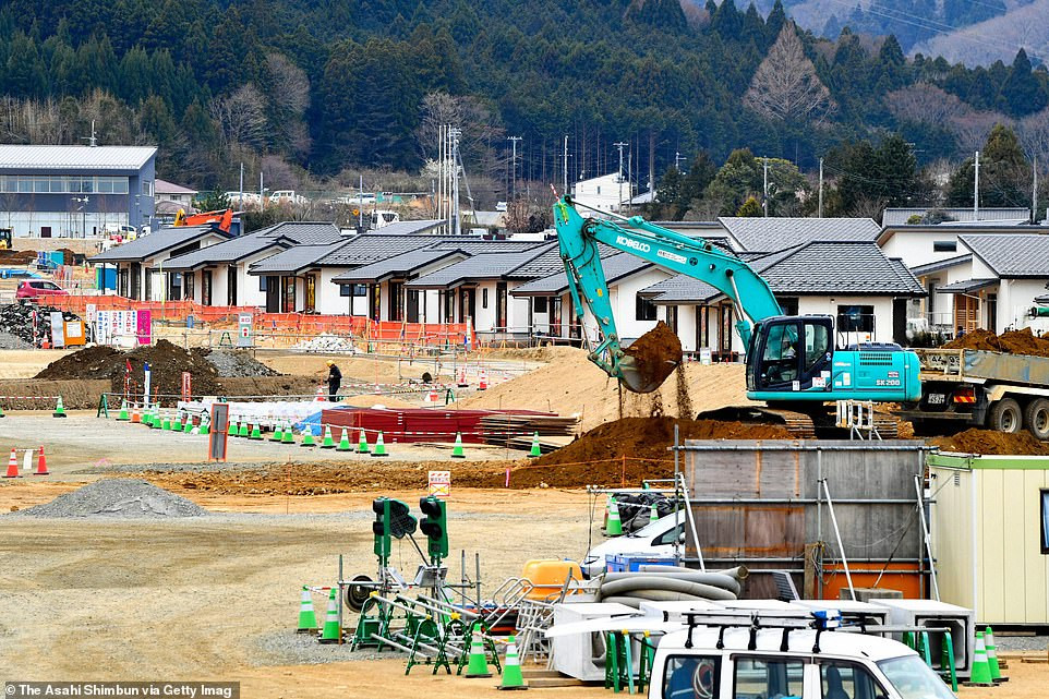 Nhiều ngôi nhà mới cũng được xây dựng tại thị trấn Okuma.