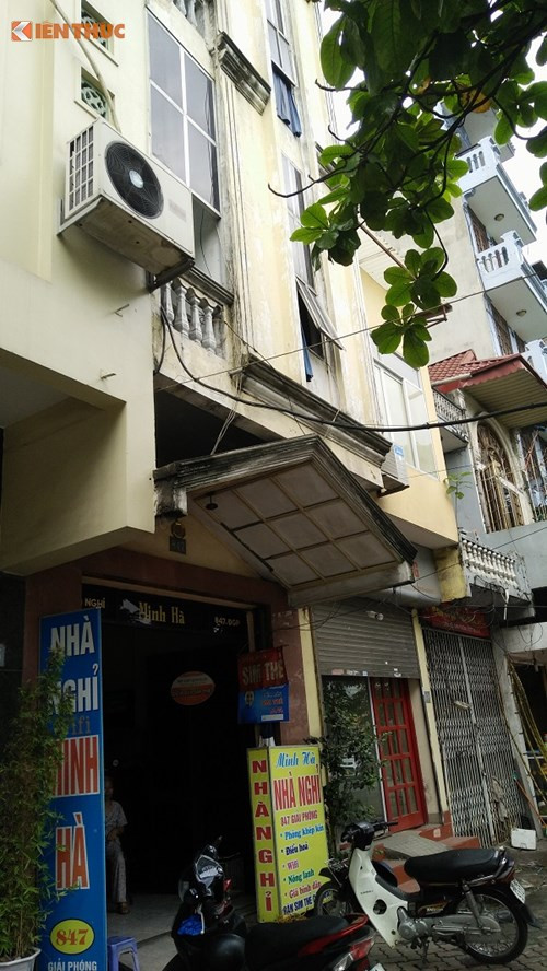 Nhà nghỉ nơi xảy ra vụ việc.