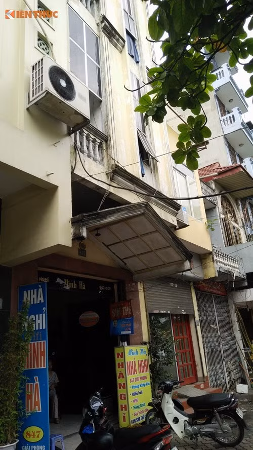 Nhà nghỉ nơi xảy ra vụ việc.