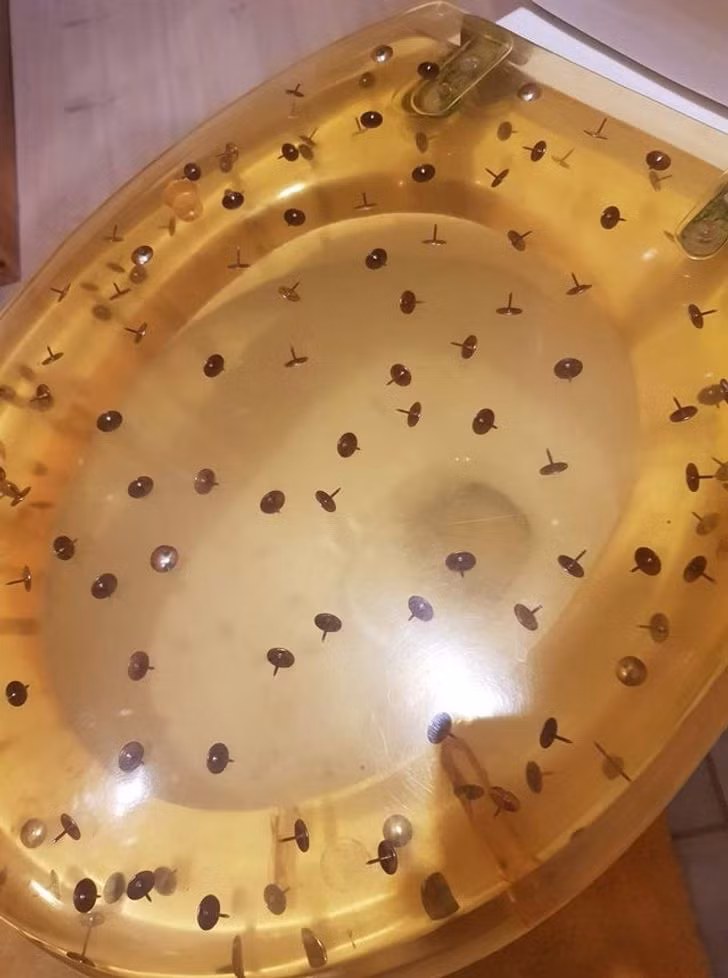 Bồn cầu thế này ai dám sử dụng?