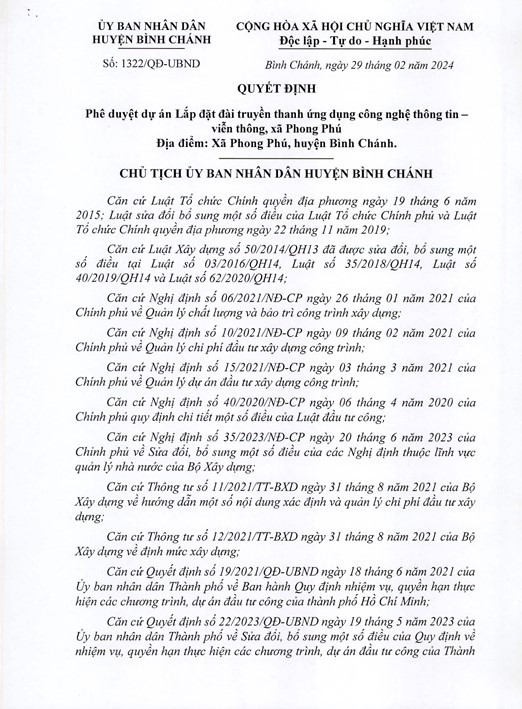 TP HCM: Vượt đối thủ quen, Cty Long An trúng gói thầu hơn 1,8 tỷ TP HCM: Vuot doi thu quen, Cty Long An trung goi thau hon 1,8 ty