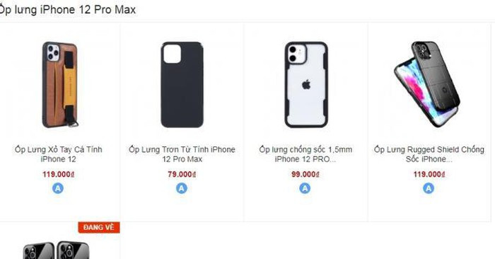 Cùng với đó, dù iPhone 12 chưa ra mắt nhưng các phụ kiện như ốp lưng, bao da, tấm dán cường lực... cho sản phẩm này đã có mặt ở các cửa hàng trong nước. Dựa trên các tin đồn về iPhone 12, nhiều nhà sản xuất đã cho ra đời các phụ kiện ăn theo, chủ yếu là ốp lưng, rao bán tràn lan trên mạng xã hội.