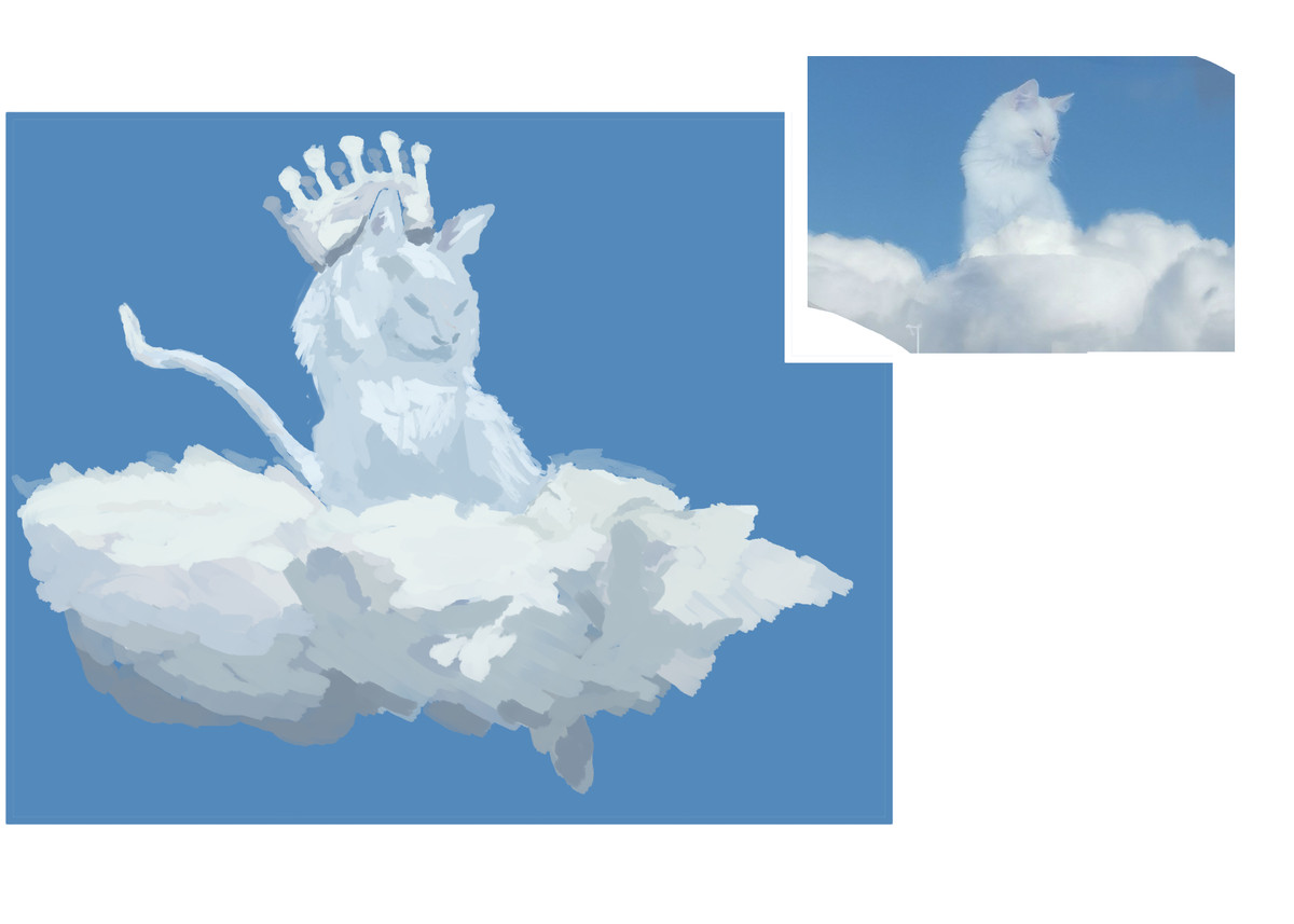 Bức ảnh chú mèo có biệt tài ngồi trên mây nhận được hơn 1,4 triệu lượt thích và hàng trăm nghìn lượt bình luận. Một số cư dân mạng thậm chí còn "chế" ảnh chú mèo này trở nên hài hước hơn.