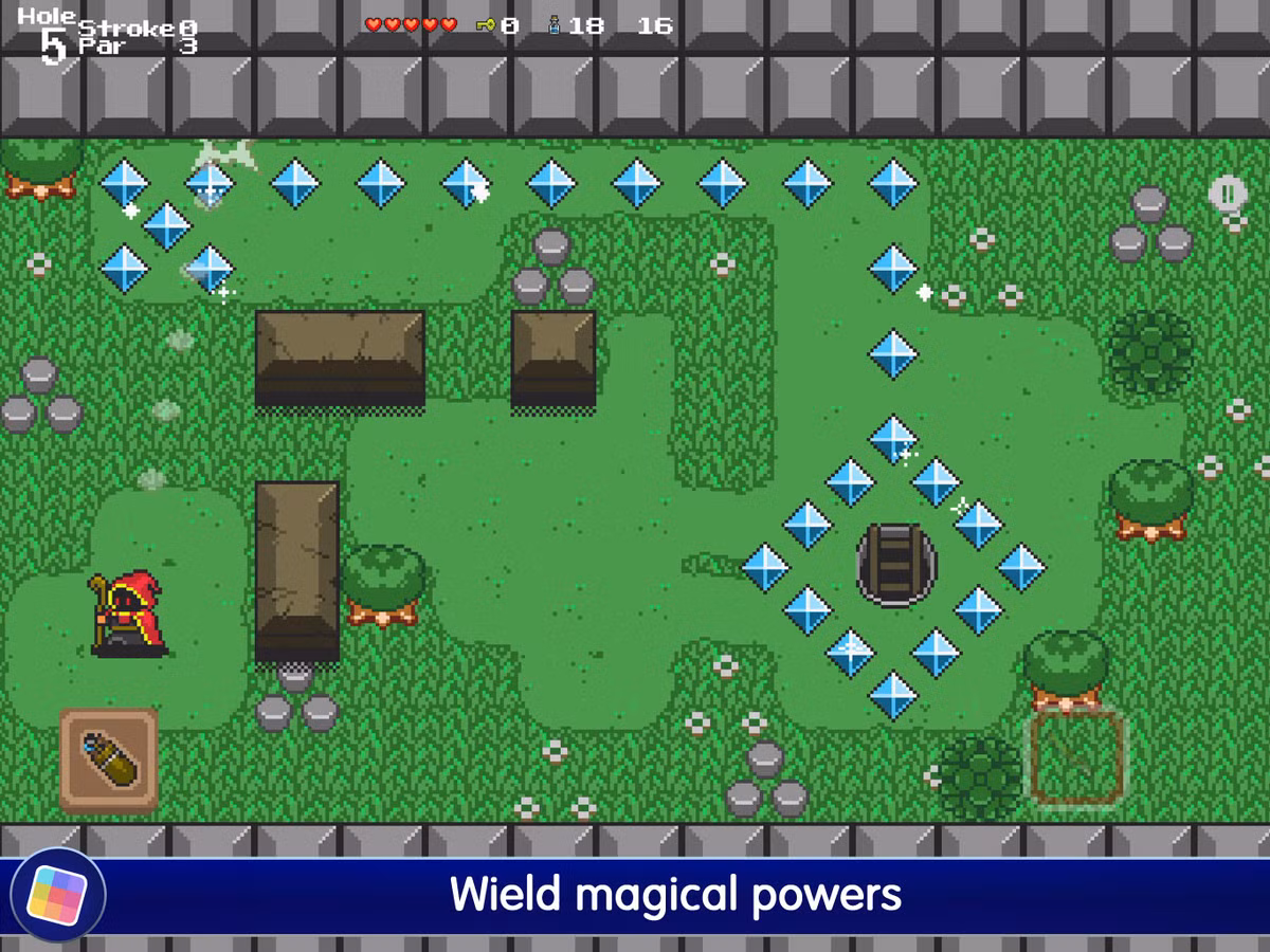 Người chơi sẽ điều khiển một phù thủy cố gắng để đạt đến điểm cuối cùng của bàn chơi. Bạn sẽ di ngón tay theo hướng mình muốn nhân vật di chuyển đến.